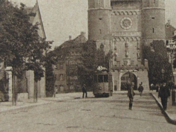 Cartoline postali: BASEL 1924 MISSIONSSTRASSE SPALENTOR TRAM NO.3  BELEBT  BUG – Usato da Ettingen venduto da Hausi4711 1
