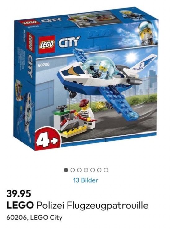 Lego Baukästen: LEGO City Polizei Flugzeug-Set 60206 – Gebraucht aus Lengnau AG von Scoutrun 3