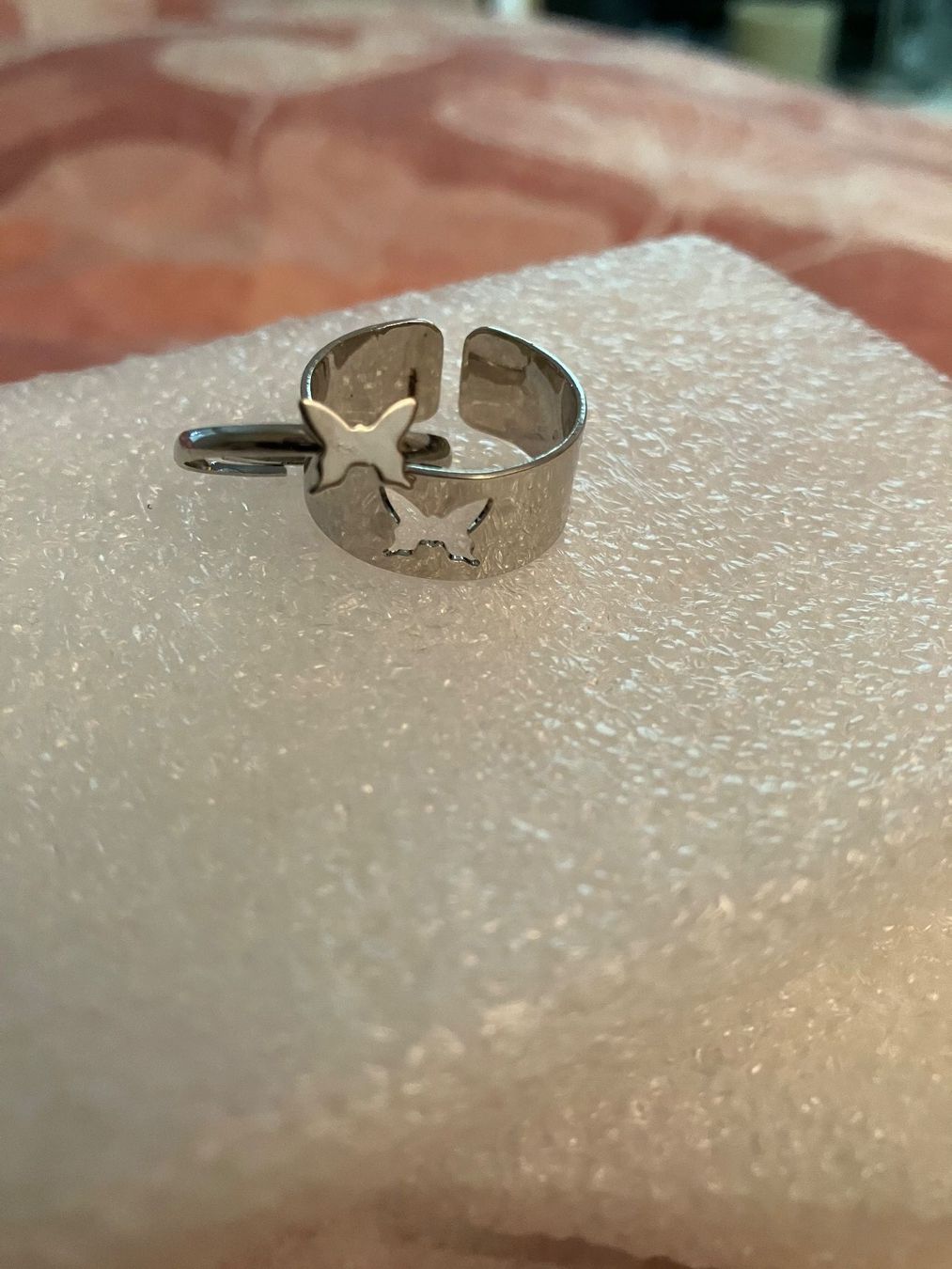 Bagues: Silberfarbenes Ringset Partnerring "Schmetterling", neu – Neuf (Voir description) à Affoltern am Albis par Dlotti 2