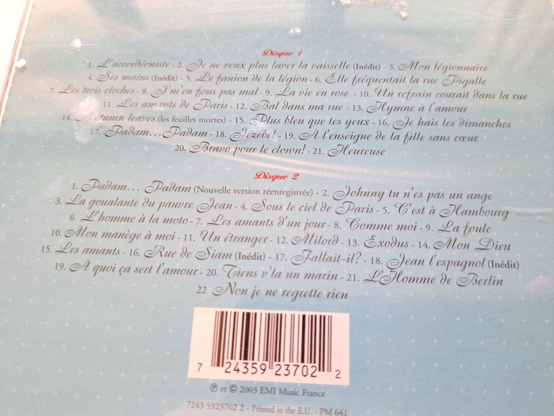 CD: Cd Eternelle - Les plus chansons d'Edith Piaf – Usato da Pully venduto da bro_n52j 2