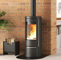 Poêle à bois Rond Nordica Extraflame Marlena 7.5kW en fonte.