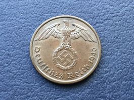 2 Reichspfennig Drittes Reich 1940 A. ungereinigt