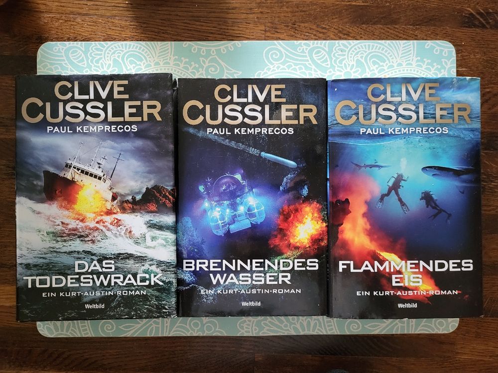 Clive Cussler - Kurt Austin Romane - alle 3 Bände! (Neu (gemäss ...