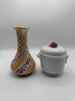 Dekorative Porzellan-Vase mit Dose