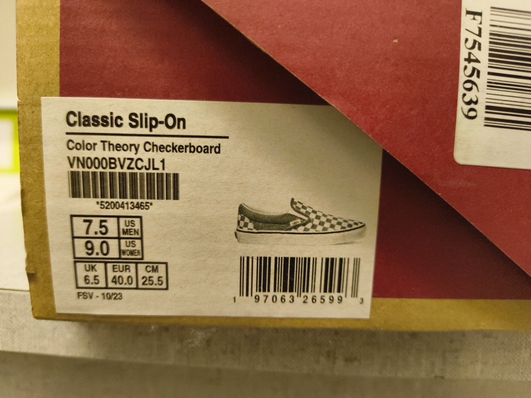 Vans Scarpe da uomo: Vans Slip-On, Gr. 40 – Nuovo e nell'imballaggio originale da Uitikon Waldegg venduto da PJLS1 4