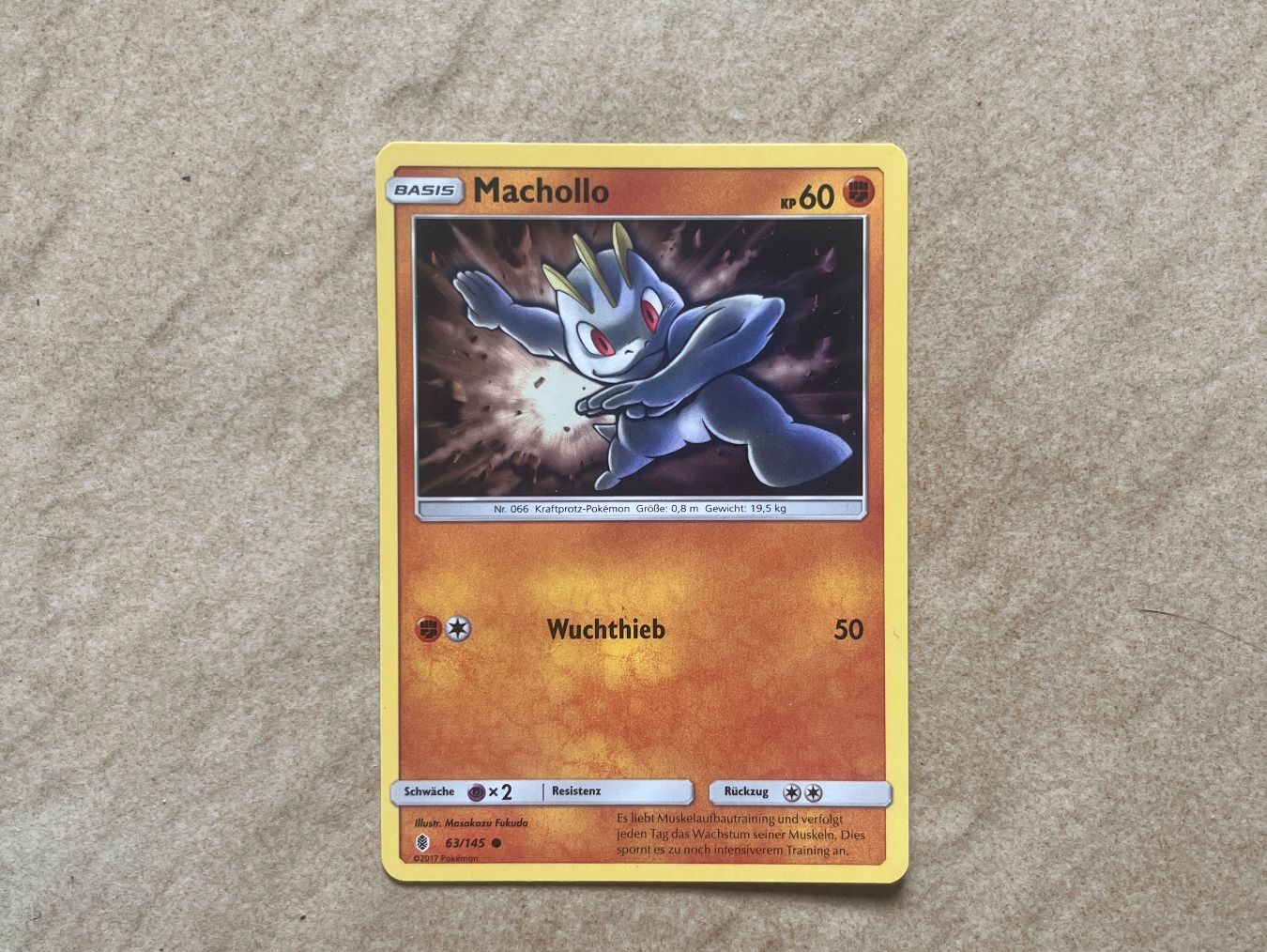 Pokémon Carte collezionabili: Carte Pokemon Machollo - Sun & Moon - DE – Usato da Vernayaz venduto da Darkfrost