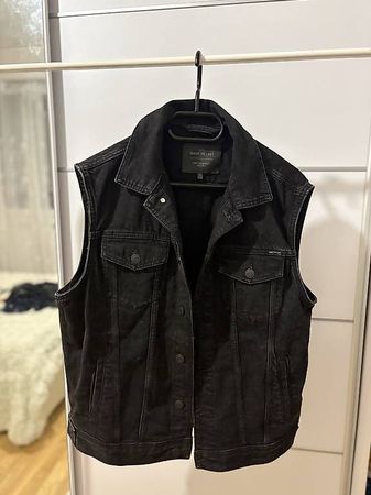 Veste en jeans noir 