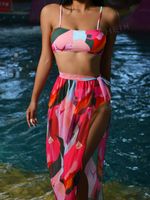 Buntes Bikini mit Wickelrock, Gr.XL NEU!