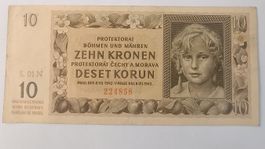 10 Kronen Böhmen und Mähren 1942