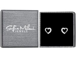 SOFIA MILANI – Damen Herz Ohrringe 925 Silber – mit Zirkonia