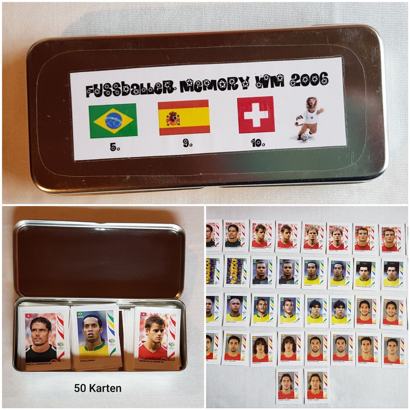 Giochi: Fussball WM 2006 / Panini Bilder Memory selbstgemacht – Usato da Ebnat-Kappel venduto da Baski69