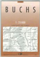 Landkarte Buchs 1989