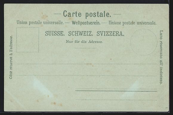 Ansichtskarten: Mondschein-Lithographie Luzern, Ortsansi – Gebraucht aus Berlin von bartko-reher 1