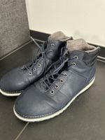 blaue Winterboots