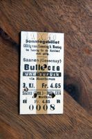 MOB Sonntagsbillette 3.Kl. Saanen - Bulle CEG - 1940