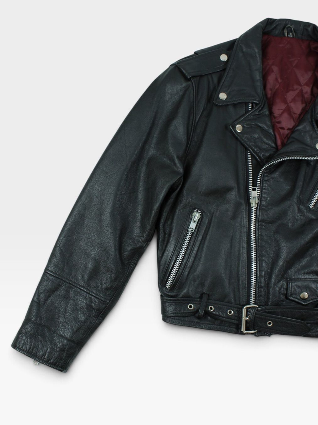 Vera Pelle Giacche: Vinci Leather Biker Jacket – Usato da St. Gallen venduto da look-twice 1