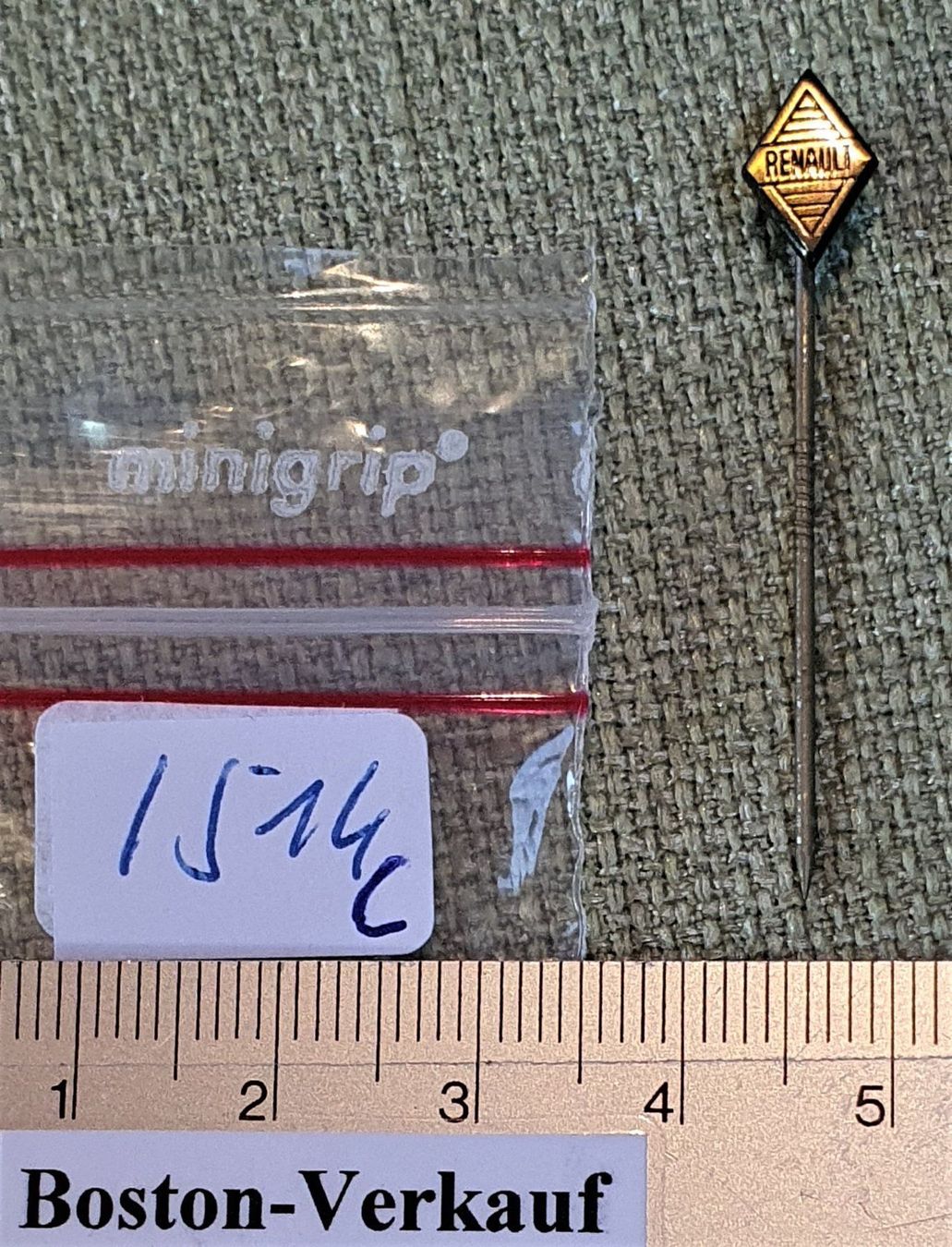 Renault Placchette & Badge: I514C - Nadel Altes Renault Logo – Usato da Reinach BL venduto da Boston-Verkauf 4