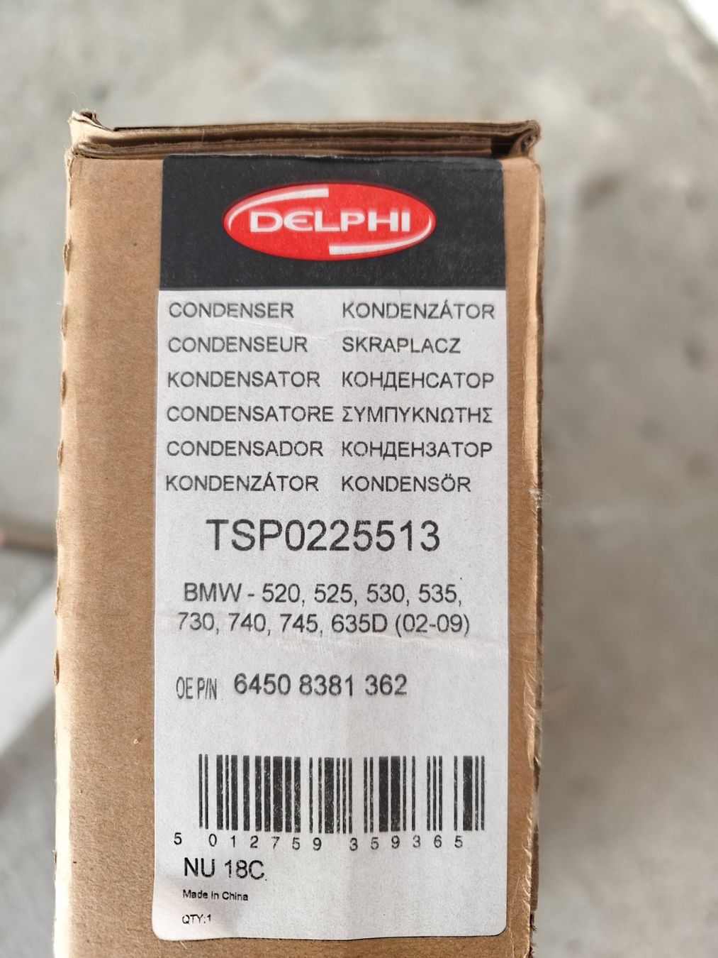 BMW Alle Autoersatzteile: Condenseur de climatisation BMW E60/61 – Neu und originalverpackt aus SAILLON von alessdomine113