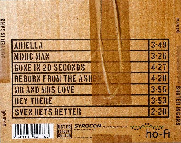 CD: Everell – Sorted In Cans – Usato da St.Gallen venduto da jalamusic 1