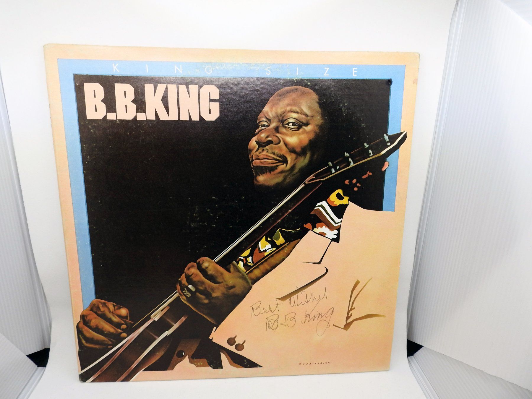 Autografi: B.B. King LP King Size von 1977 mit Original Autogramm – Usato da Zürich venduto da Numark