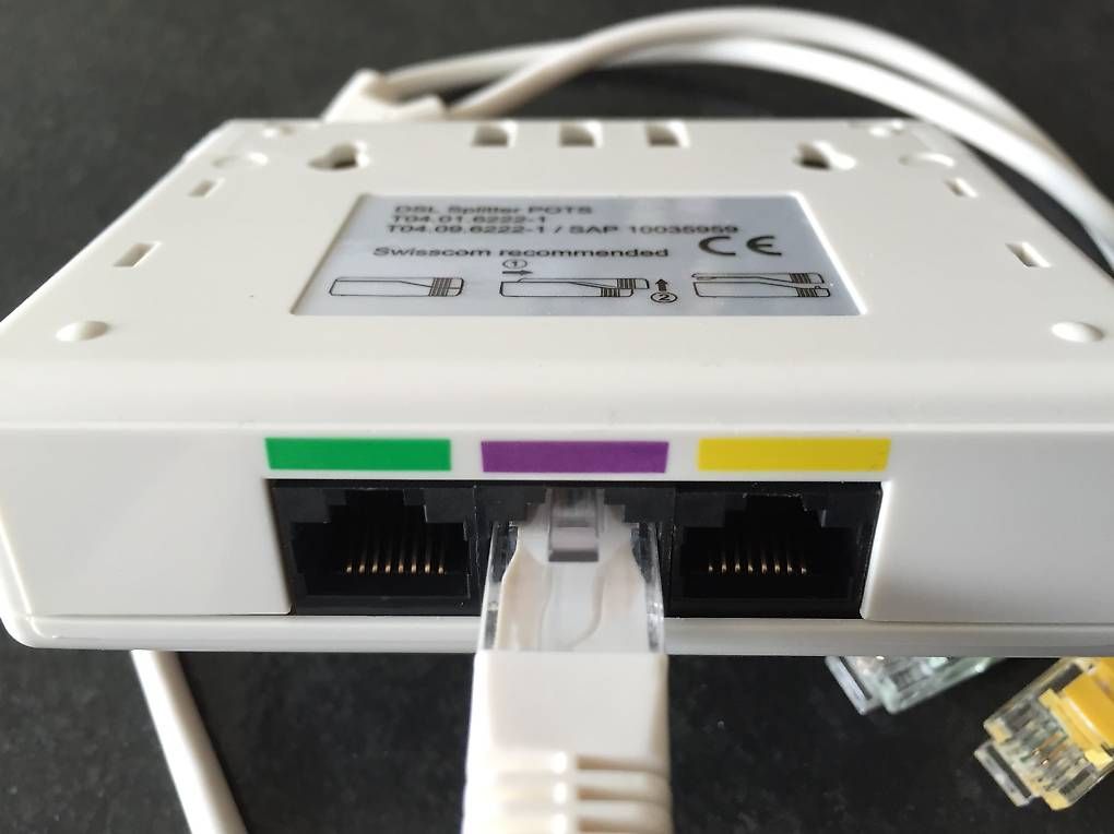 Unità & Adattatore: DSL Splitter POTS – Usato da Niederrohrdorf venduto da S056 2