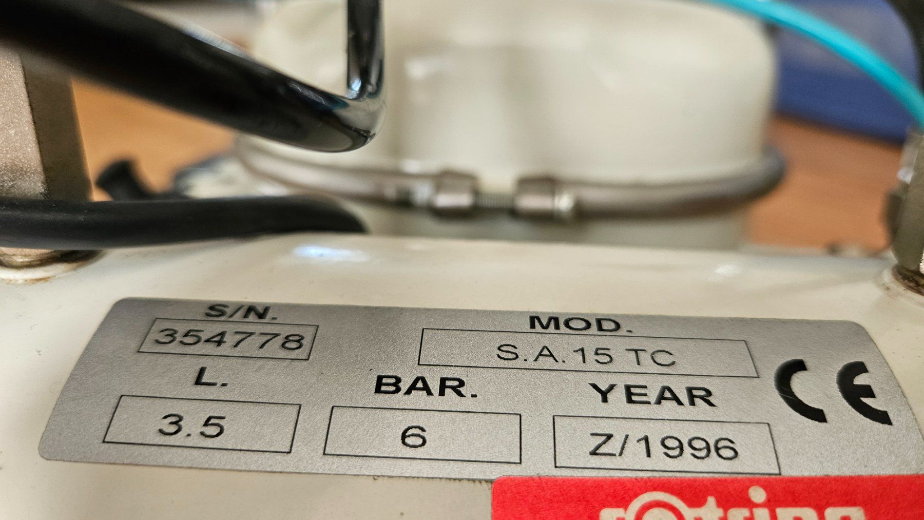 Rotring Kompressoren: Airbrush - Flüsterkompressor MOD. S. A. 15 TC  "rotring" – Gebraucht aus Rotkreuz von Rolv.522 7