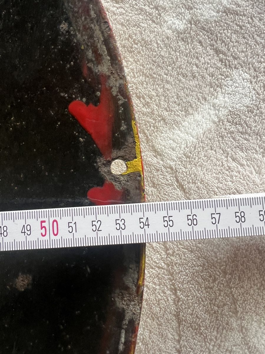 Shell Insegne: Shell Benzin-Pumpe Schild,  Emailschild – Usato da Mellingen venduto da Oelquelle 6