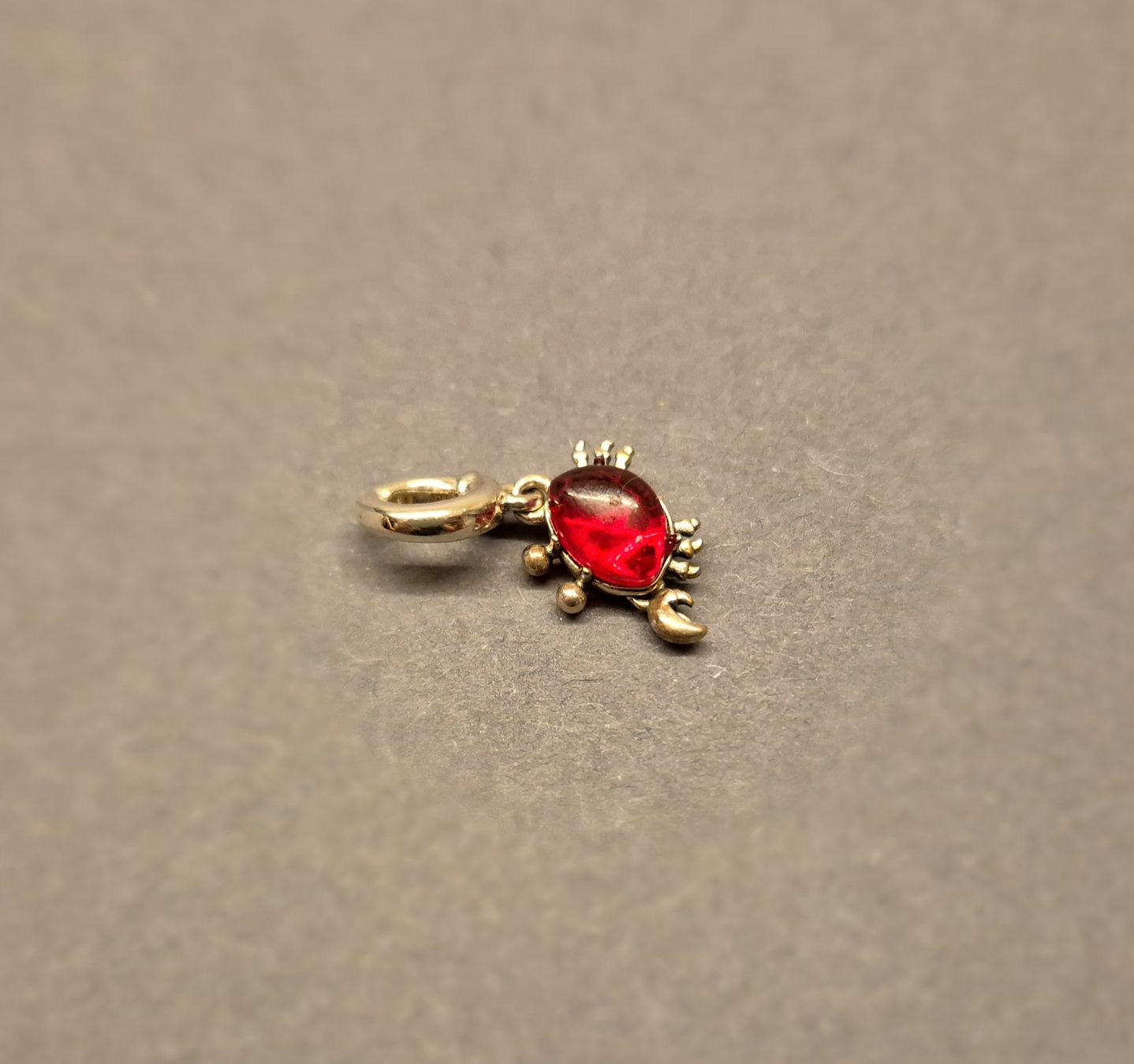 Anhänger: Silber Charm Krebs rot +Garantie – Neu (gemäss Beschreibung) aus Rotkreuz von Carbone_Bijou-Shop