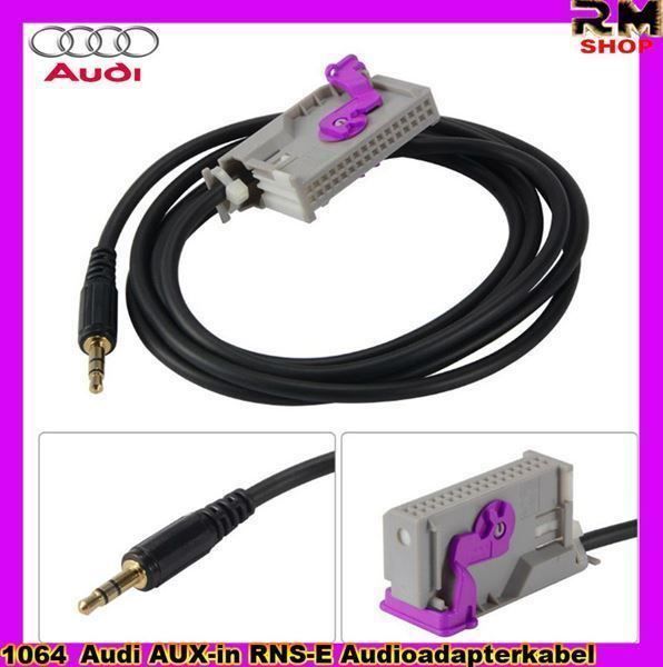 Cavi: Audi AUX-in RNS-E Audioadapterkabel – Nuovo e nell'imballaggio originale da Unterägeri venduto da RmOnline