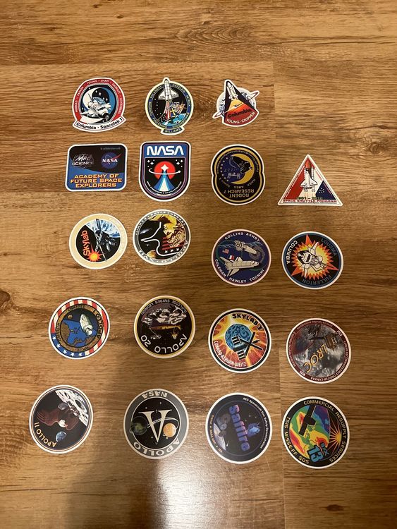 19 neue Nasa Raumfahrt Kleber Sticker (Neu (gemäss Beschreibung)) in ...