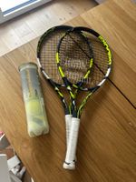 2x Babolat Tennisschläger und 1x Pack Bällen