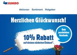 Jumbo 10% Gutschein auf alles, auch auf alle Sonderpreise!