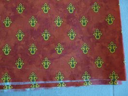 Coupon tissu imprégné coton enduit neuf 96 x 140 cm