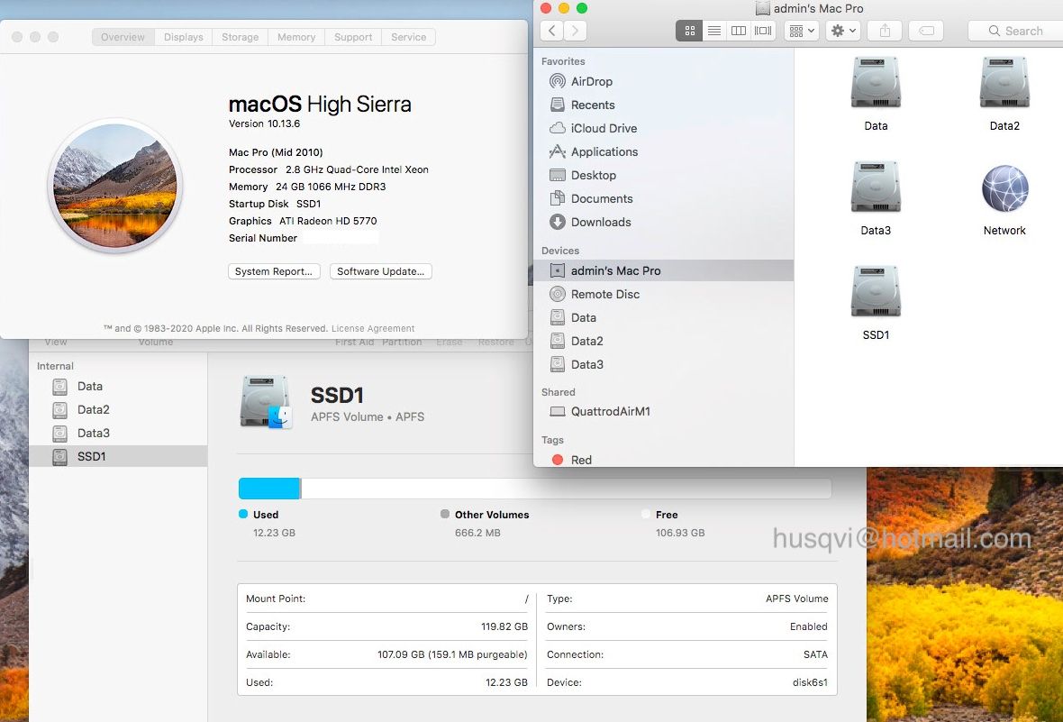 Apple PC: Mac Pro 5.1 + iMac (21.5-inch, Late 2012), two computers set – Usato da Salorino venduto da Husqvii 4
