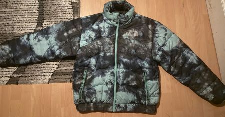 The North Face Pufferjacke – Mint Green Tie-Dye