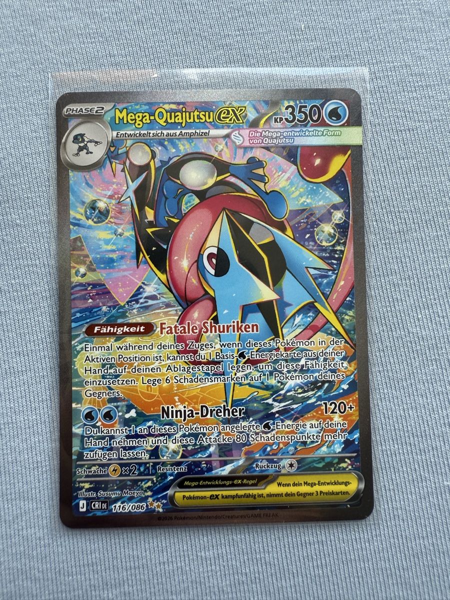 Pokémon Sammelbilder & Trading cards: Mega-Quajutsu ex 116/086 – Neu (gemäss Beschreibung) aus Zürich von Cardimon
