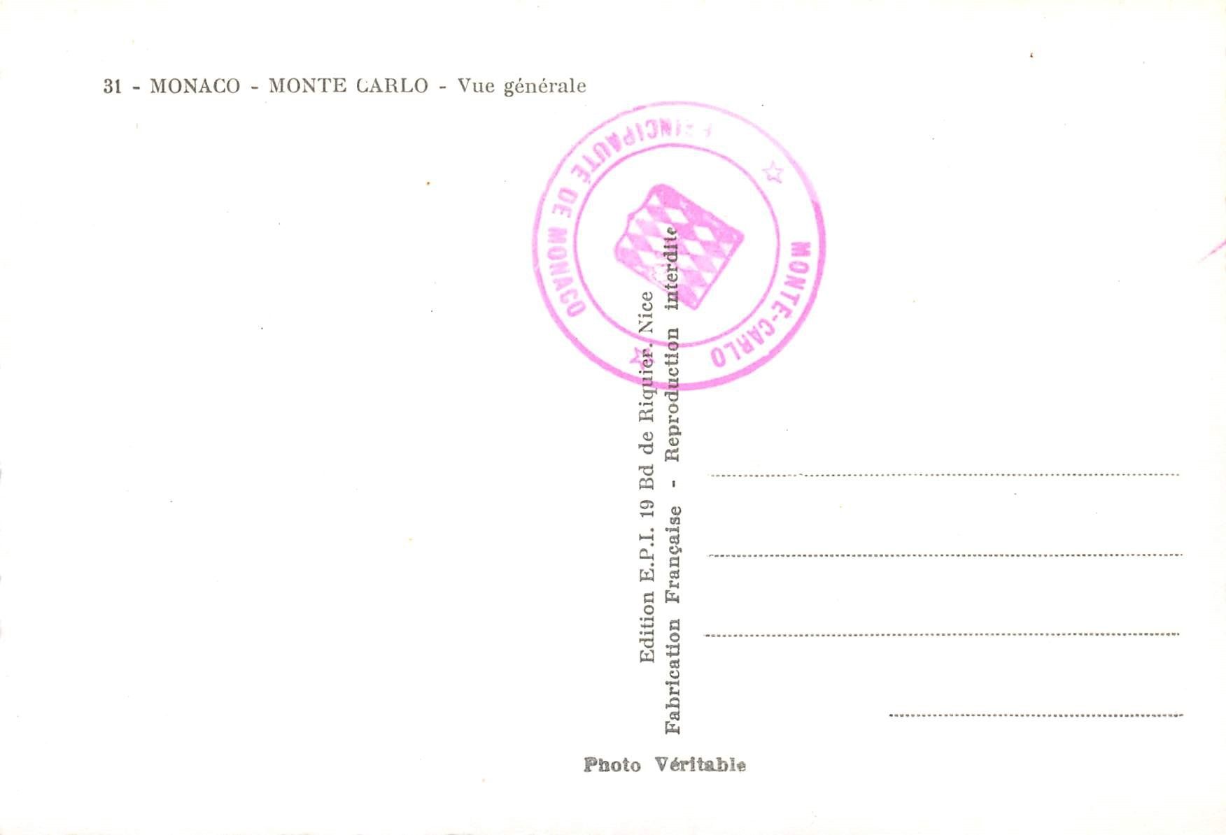 Cartoline postali: 3x Monaco, La Cote d'Azur – Usato da Ottikon b.Kemptth. venduto da Neptun1974 3