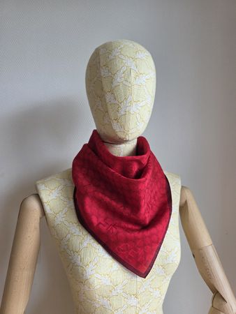 Celine Vintage Baumwollschal – 58 × 58 cm