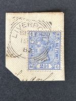 England - 1880 Queen Victoria Plate 23 mit schönem Stempel L