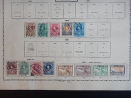 Thailand Sammlung auf uralten Vordruckseiten. Siehe Beschrei