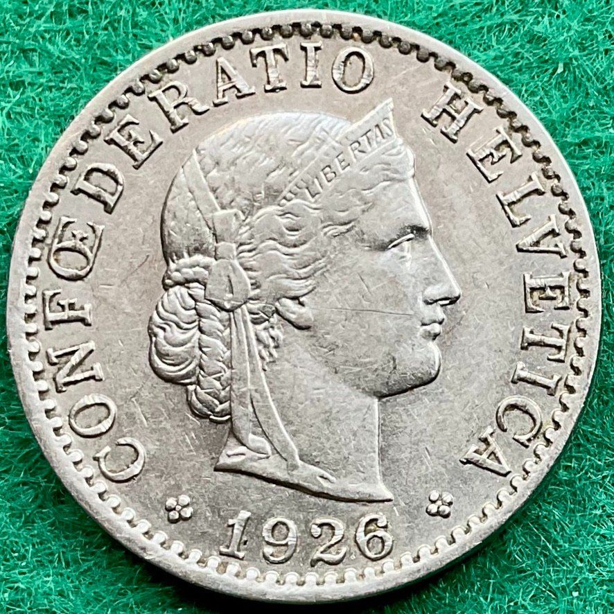 Tutti le monete: Pièce de 20 ct suisse 1926 – Usato da Plan-les-Ouates venduto da gab_cgf6