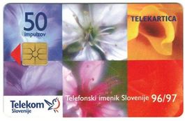 Telefonkarte Slowenien Chip-029 Blume
