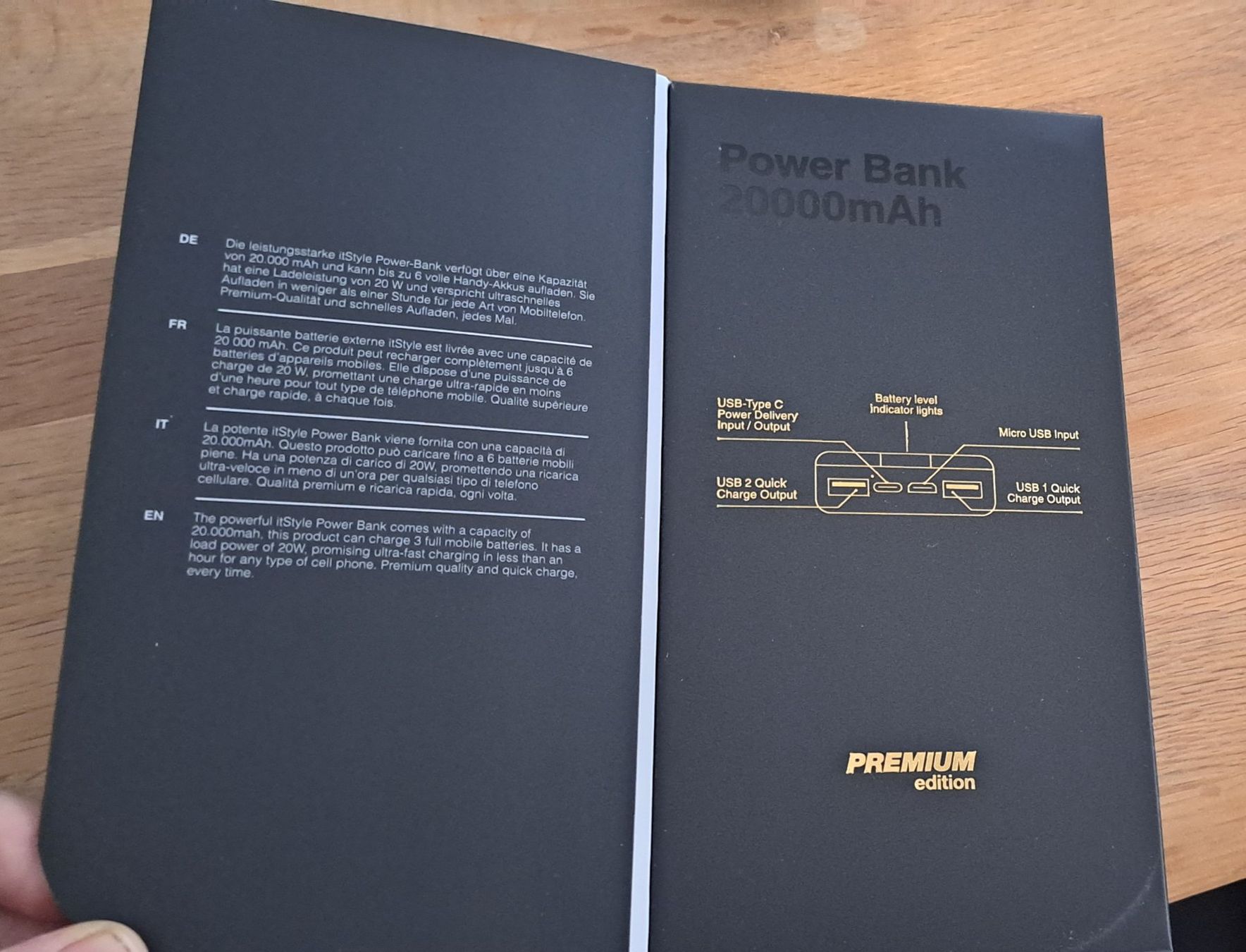 itStyle Premium Power Bank 20000 mAh (Neu und originalverpackt) in ...