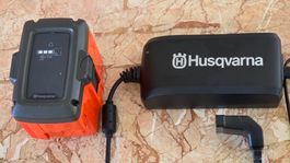 Husqvarna BLI10 Akku 2Ah / 36 V neuwertig mit Ladegerät QC80