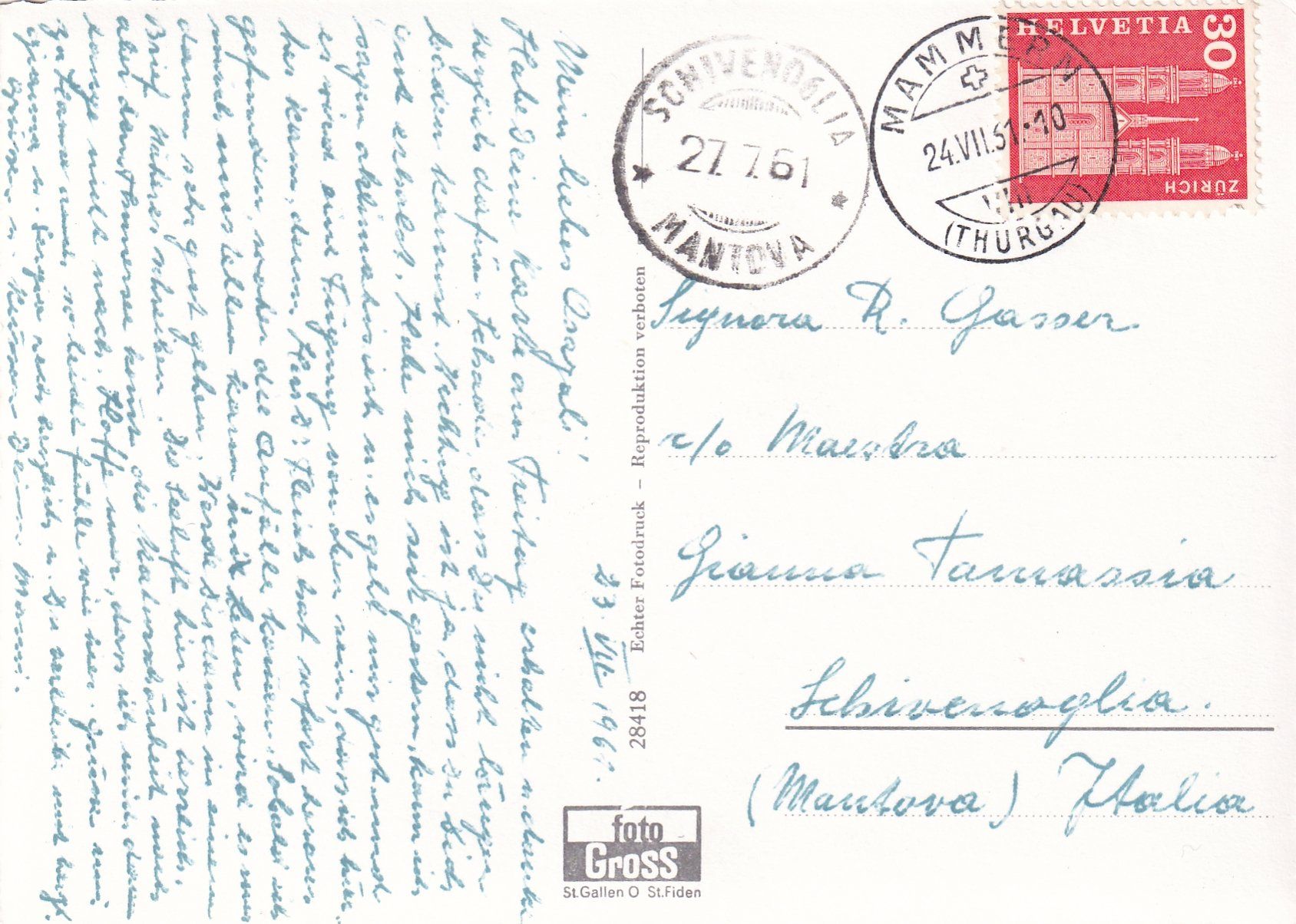 Cartoline postali: Mammern - Kuranstalt /mp – Usato da Hombrechtikon venduto da Rudolf07 1