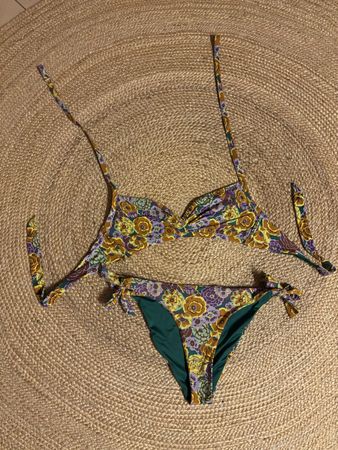 Maillot de bain motif floral taille M