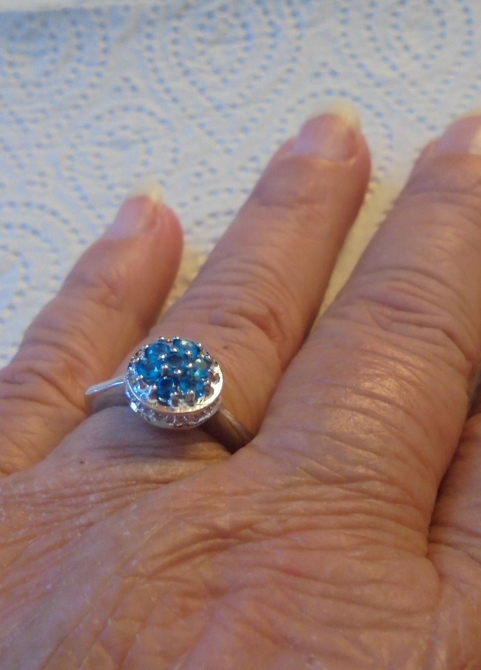 Ringe: Echtschmuck: Neonblauer Apatit-Silberring 17/53 – Neu (gemäss Beschreibung) aus Zuchwil von maumauchi 7
