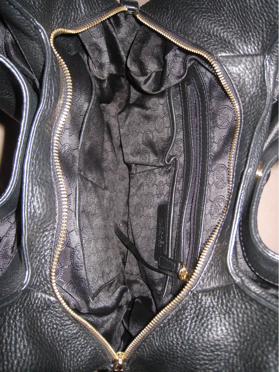 Michael Kors Borse da donna: Michael Kors Handtasche Schwarz Leder Gold – Usato da Lohn-Ammannsegg venduto da ard_yj6v 2
