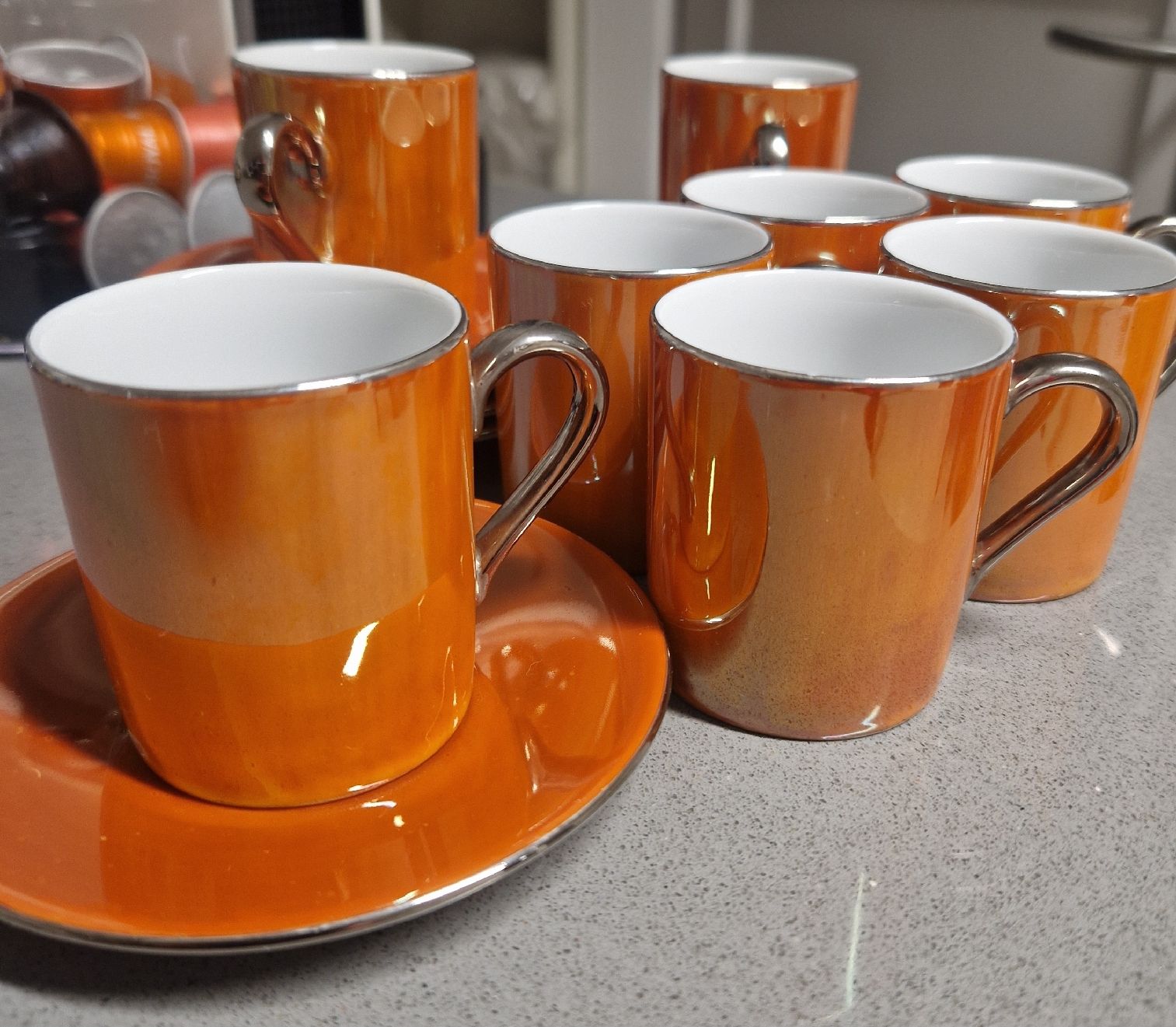 Set di piatti: Espressotassen mit Unterteller 8er Set von LSA – Nuovo (secondo la descrizione) da Küsnacht ZH venduto da 2011_ 2