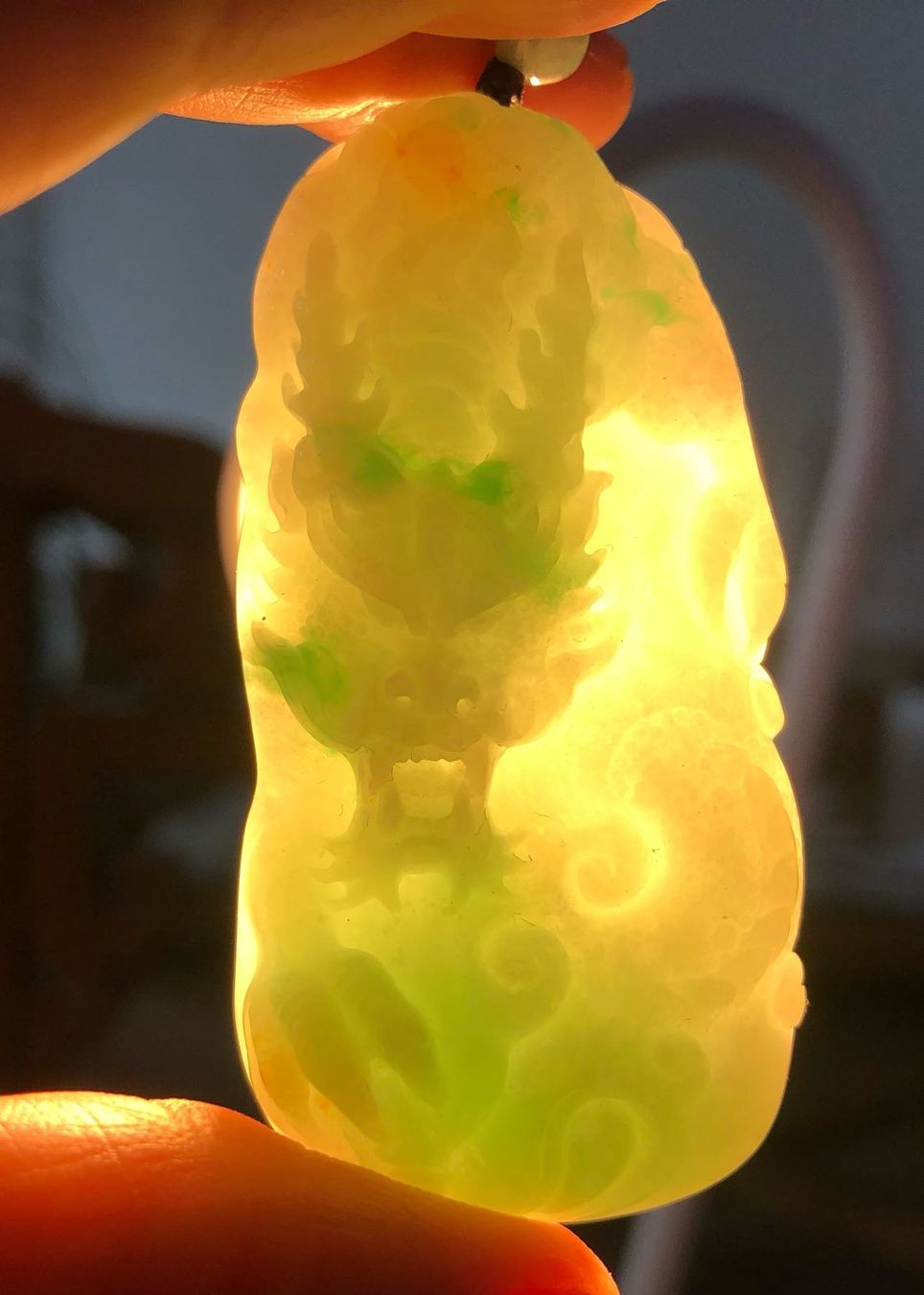 Ciondoli: Jade Drachenanhänger – Nuovo e nell'imballaggio originale da Bubendorf venduto da JadeParadise 3